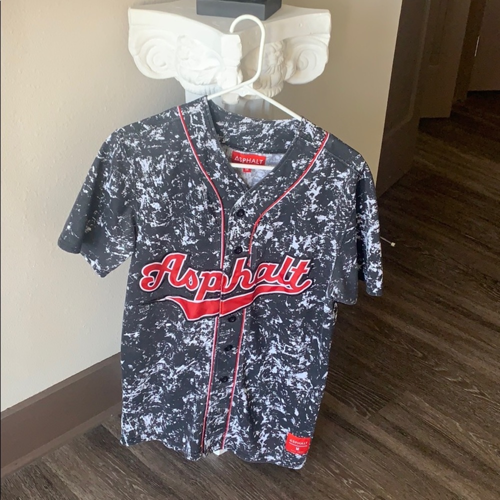 Asphalt baseball jersey